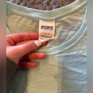 VS PINK light blue shirt